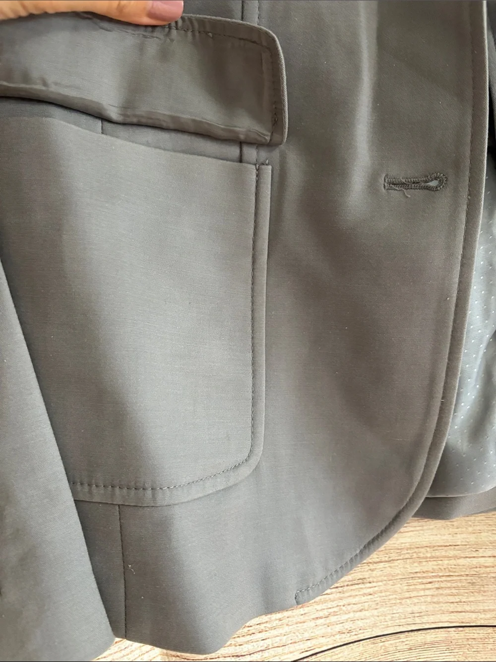 Banana Republic Gray Stretch Blazer